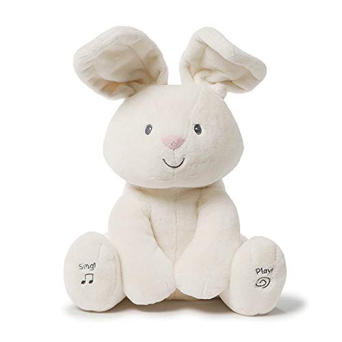 Gund Baby GUND Flora The Bunny Animated Plush Stuffed Animal Toy, Cream, 12"