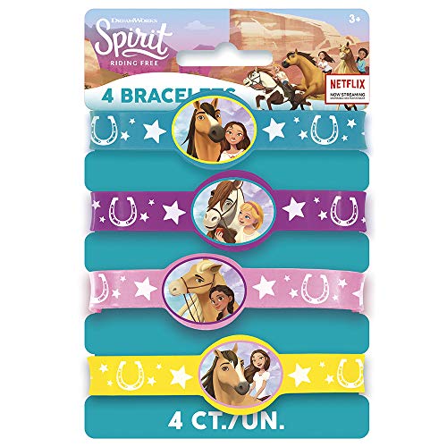Unique Spirit Riding Free Party Rubber Bracelets, 1 Pack