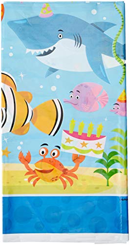 amscan Table Cover, Ocean Buddies, Party Accessory, Multicolor