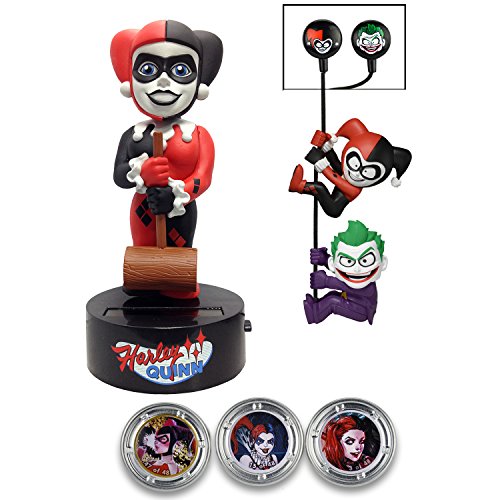 NECA DC Comics - Harley Quinn Limited Edition Gift Set (Body Knocker/Scalers/Earbuds & Hubsnaps)