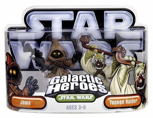 Hasbro 85395 Star Wars Galactic Heroes Mini-Figure 2 Pack - Jawa & Tusken Raider