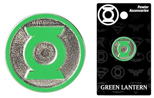 DC Comics Green Lantern Logo Colored Pewter Lapel Pin