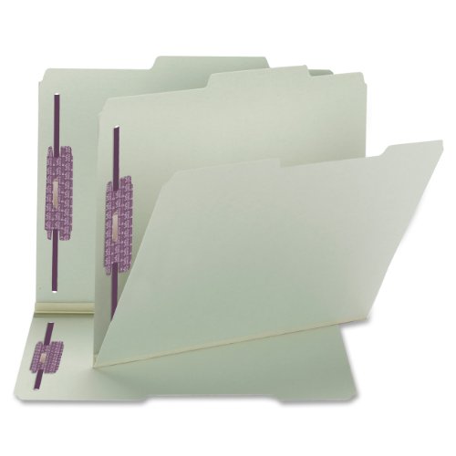 Smead Pressboard Fastener File Folder with SafeSHIELD Fasteners, 2 Fasteners, 2/5-Cut Tab Right of Center Position, 2"