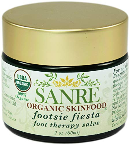 SanRe Organic Skinfood - Footsie Fiesta - 100% USDA Organic Foot Therapy Salve