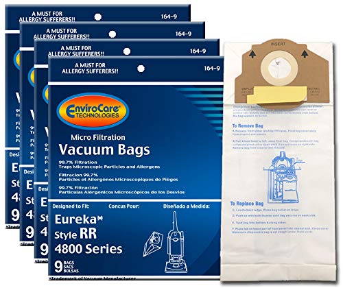 EnviroCare Replacement Vacuum Bags for Eureka Style RR Uprights 36 Bags