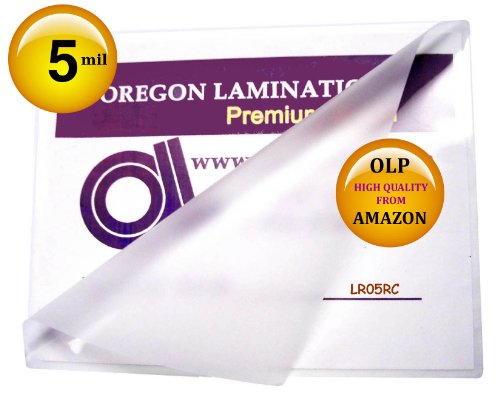 Oregon Laminations Premium Letter Laminating Pouches 5 Mil 9 x 11-1/2 Hot Qty 100