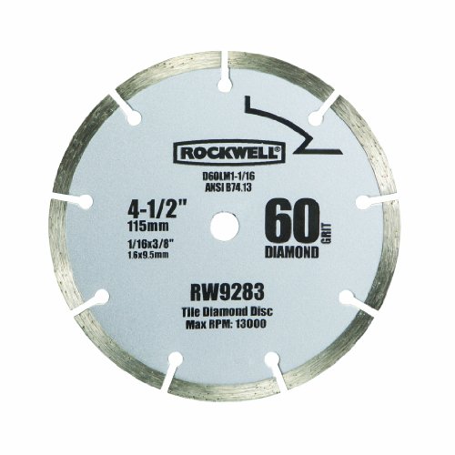 Rockwell RW9283 4 1/2-Inch 60-Grit Diamond Compact Circular Saw Blade