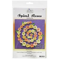 Quilled Creations QC421 Spiral Roses Quilling Kit, Orange/Peach/Yellow