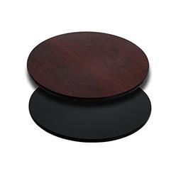 Flash Furniture 24'' Round Table Top with Black or Mahogany Reversible Laminate Top