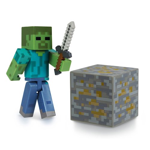 Minecraft JAZWARES minecraft core zombie figure pack