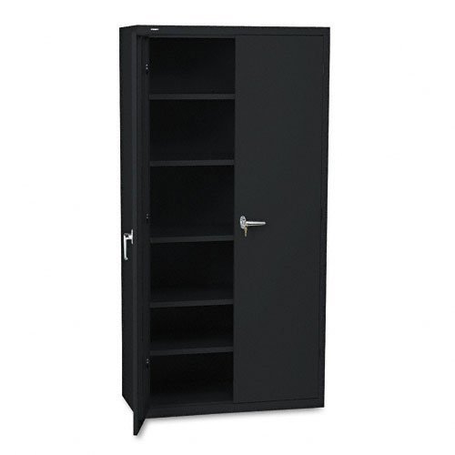 HON Brigade Series Five-Shelf Storage Cabinet - High Storage Cabinet, 36w by 18d by 72h , Black (HSC1872)
