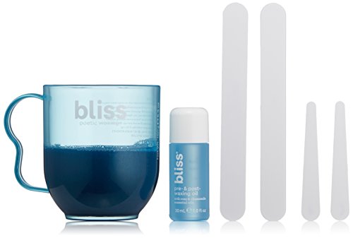Bliss Poetic Waxing Hair Removal Kit | No-Strip Wax | Straight-from-the-Spa | Safe, Low-Temp, Microwaveable | Paraben Free,