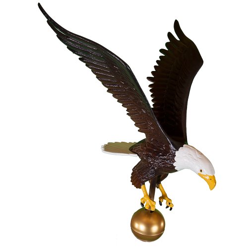 Montague Metal Products Color Flagpole Eagle, 18-Inch