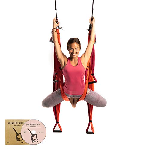YOGABODY Naturals Yoga Trapeze [Official] â€“ Yoga Swing/Sling/Inversion  Tool with Free DVD, Orange