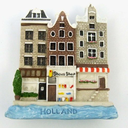 Europe Fridge Magnet Art Paint Design Amsterdam Shoe Shop Holland Fridge Magnet Resin Fridge 3d Magnet