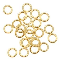 UnCommon Artistry 4mm 21 Gauge Open Jump Rings 22K Gold Plated (100)