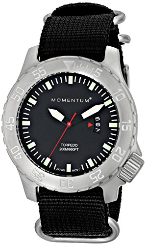 Momentum Menâ€™s Sports Watch | Torpedo Dive Watch by Momentum | Stainless Steel Watches for Men | Analog Watch with Japanese Movement