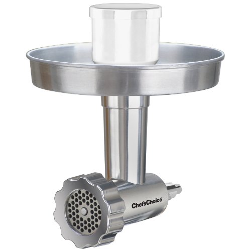 Chef'sChoice 796 Premium Food Grinder Attachment Designed to fit KitchenAid Stand Mixers, Silver