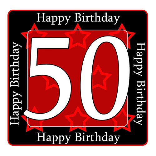 Partypro 50th Birthday Coaster (12 Ct)