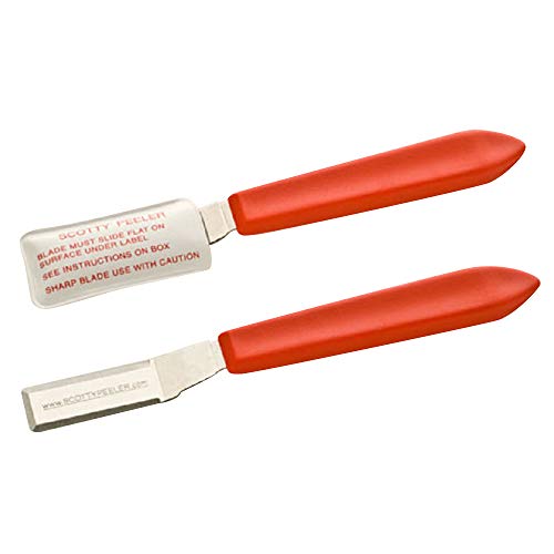 Supportiback Scotty Peeler Label & Sticker Remover - SP-2 Metal Blade with Protective Cover (Set of 2) Home & Kitchen