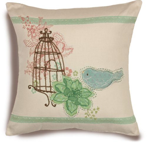 Dimensions Needlecrafts Handmade Embroidery, Birdcage Pillow