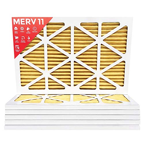 Filters Delivered 16x25x1 MERV 11 (MPR 1000) Pleated AC Furnace Air Filter - 12 Pack