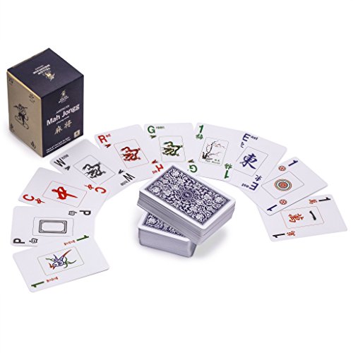 Yellow Mountain Imports American Mah Jongg (Mahjong, Mah Jong, Mahjongg, Mah-Jongg, Majiang) Playing Cards, Indigo
