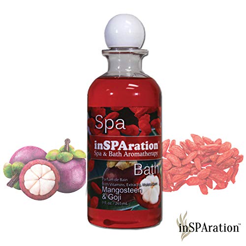 inSPAration Spa and Bath Aromatherapy 376X Spa Liquid, 9-Ounce, Mangosteen and Goji