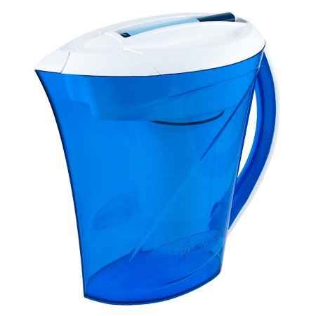 Zero ZeroWater 10 Cup Ready Pour Water Filtration Pitcher, 100, white