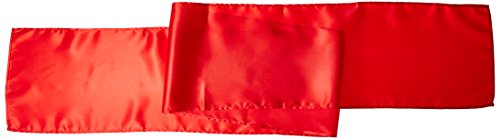 LinenTablecloth 14 x 108-Inch Satin Table Runner Red