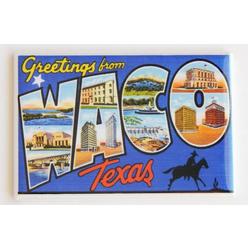 Blue Crab Magnets Greetings From Waco Texas Fridge Magnet (2 x 3 inches)
