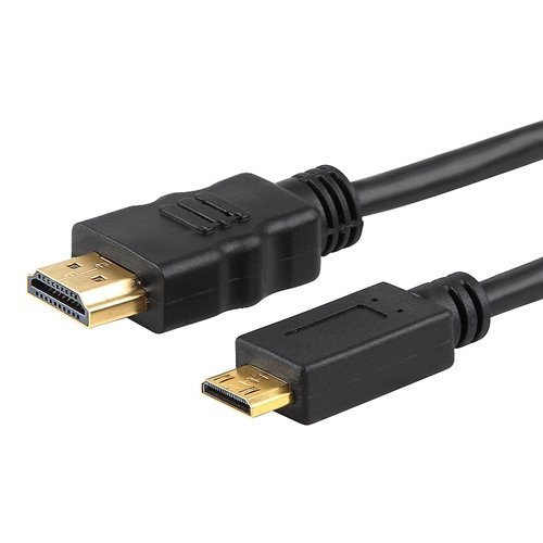 C&E Gold Plated HDMI to HDMI Mini cable, 1.83 meters, 6 feet