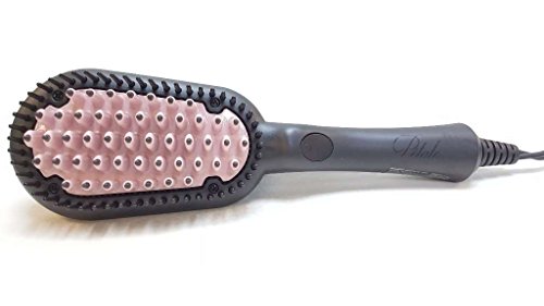Ptale Intellibrands Petale Brush Ceramic Liner - Temperature Controlled 48 Thermal Bristles - Black/Pink