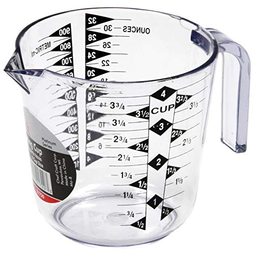 Chef Craft 4-Cup Measuring Cup, Clear