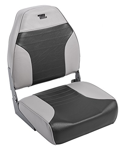 Wise The Wise 8WD588PLS-664 Plastic-Frame Boat Seats - Grey & Charcoal