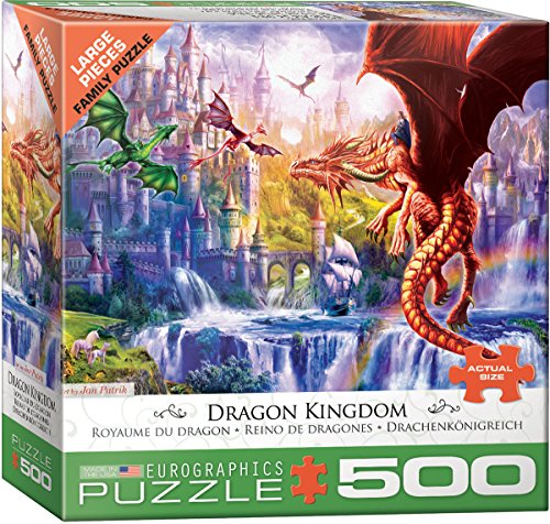 EuroPuzzles EuroGraphics (EURHR Dragon Kingdom 500Piece Puzzle 500Piece Jigsaw Puzzle