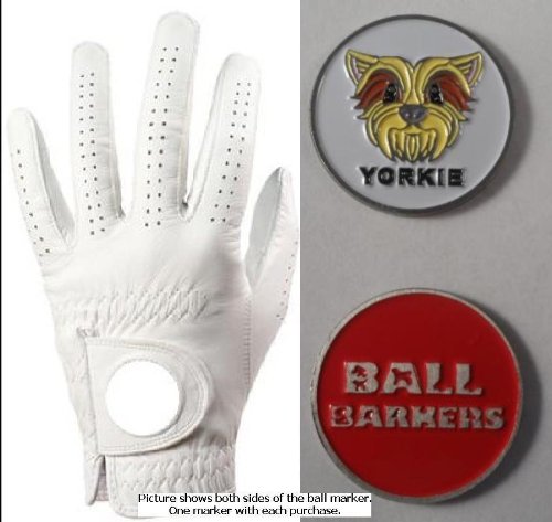 GOWA Ball Barkers Yorkie Red Ball Marker w/ Golf Glove MLH XXLarge