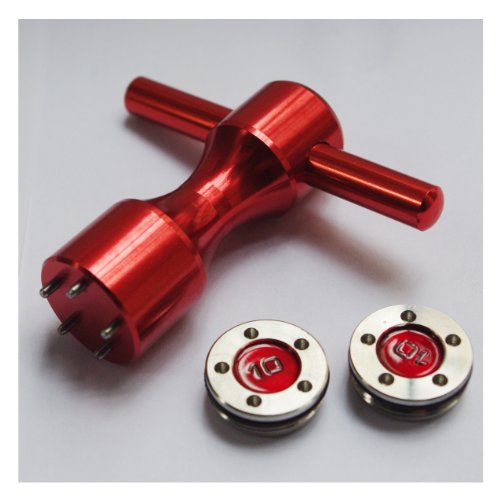 Lezhisnug New 2 x 10g Custom Weights + Red Wrench for Titleist Scotty Cameron Putters, Red