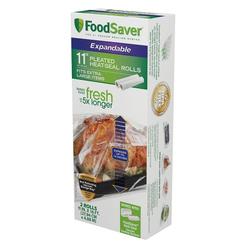 foodsaver 11" x 16' expandable heat-seal rolls, clear