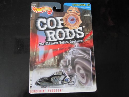 Hot Wheels Scorchin' Scooter Charelston, South Carolina Police 2000 Cop Rods Series 2