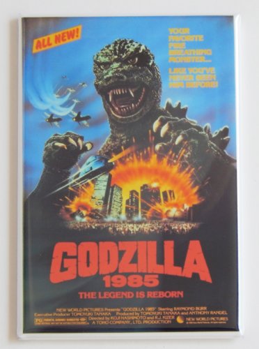 Blue Crab Magnets Godzilla 1985 Movie Poster Fridge Magnet (2 x 3 inches)