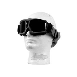 Lancer Tactical CA-223B Vented Safety Airsoft Goggles w/ Interchangeable Multi Lens Kit (Black), Includes Smoked, Clear, &