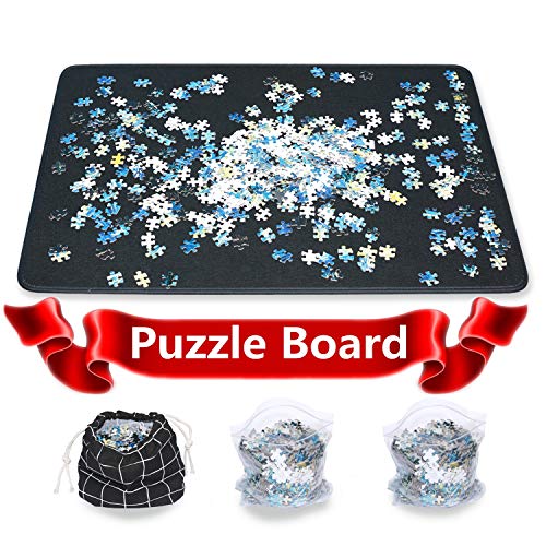 Ditome Jigsaw Puzzle Mat Puzzle Board Smooth Puzzle Plateau Portable Board  Easy Move Storage Work Separate Jigsaw Mat Board up to