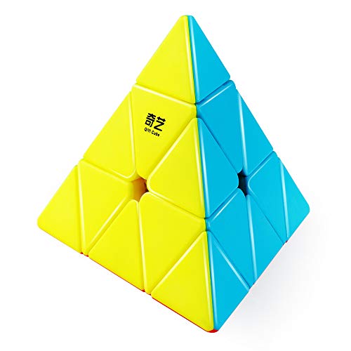 D-FantiX Qiyi Qiming Pyramid Stickerless Speed Cube Triangle Cube Puzzle