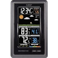 La Crosse Technology S88907 Vertical Wireless Color Forecast Station with Temperature Alerts