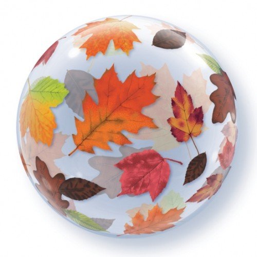 Qualatex 22 Inch Fall Leaves 3D Bubble Balloons