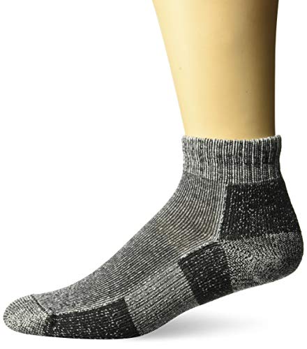 Thorlos Unisex TRMX Trail Running Thick Padded Ankle Sock, Charcoal, Large
