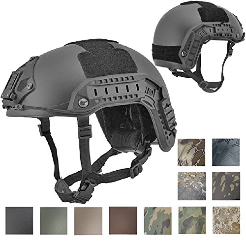 Lancer Tactical CA-805B Maritime ABS Helmet Color: Black, Size: Medium to Large