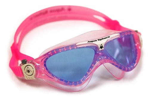 Aqua Sphere Vista Junior Swim Mask with Clear Lens, Bluewater/Yellow
