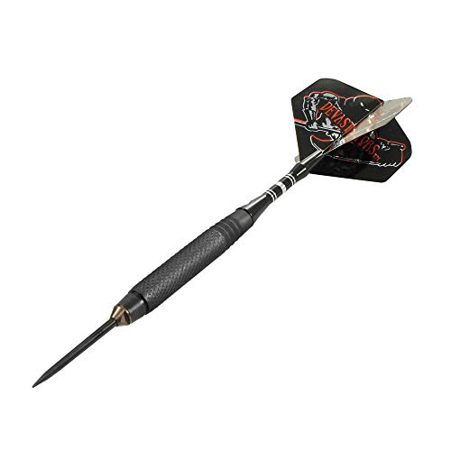Bottelsen Hammer Head Steel Tip 95% Tungsten Devastators Black Steal 9/32-Inch Diameter Coarse Knurl Dart, 23 Gram